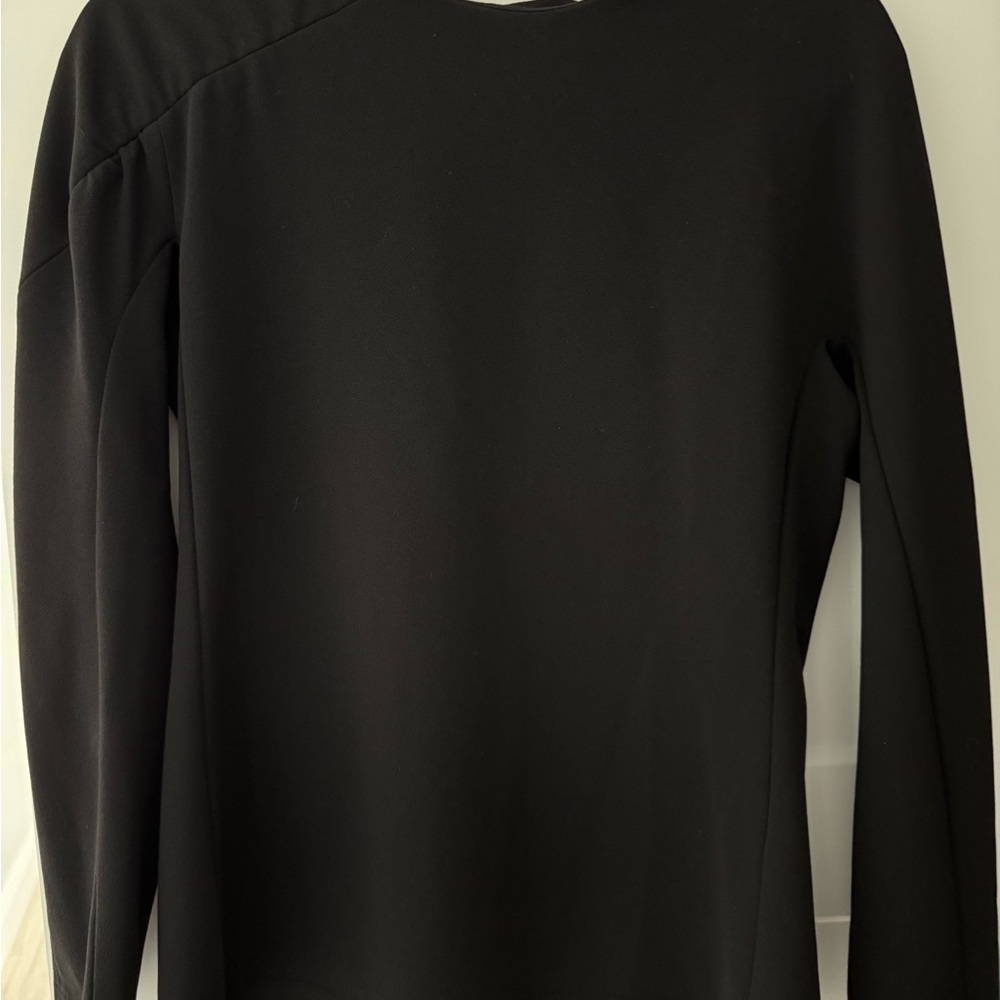 Tibi Black Long Sleeve Women's Top